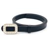 Cinto de 2cm Novo Europeu e Americano de Marca Famosa Incrustado com Strass e Pérolas Cinto Feminino de Alta Qualidade Vestido Feminino Fino da Moda