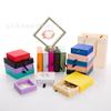 Fabricante Venta al por Mayor Transparente Película PE Caja de Anillo Caja de Suspensión para Joyería Pulsera Almacenamiento Embalaje Caja de Joyería para Aretes