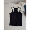 Camisole Estilo Americano de Desejo Puro para Menina Picante, Costas Nuas, com Bojos, Top Curto sem Mangas para Usar por Cima