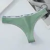 Tanga de Algodón Puro para Mujer Sexy Sin Costuras Cinturón de Letras Cómodo Transpirable Hilo T-String Ropa Interior para Mujer Venta al por Mayor Transfronteriza