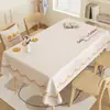 Mantel tipo piel de cordero, impermeable y a prueba de aceite, lavable, tapete rectangular para mesa, sensación de lujo ligero y alta gama, mantel de PVC para mesa de café