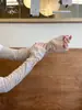 Moda Manga Larga de Encaje para Protección Solar de Brazos para Mujer, Accesorios Delgados de Protección para Brazos de Verano, Mangas para Boda, Parasol para Conducir