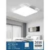 Luminária de teto LED ultrafina para sala de estar, simples e moderna, luminária elegante para quarto e dormitório, conjunto retangular, luminária de teto para casa