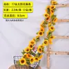 Girassol Artificial Trepadeira Flor Falsa Girassol Pendurado na Parede Trepadeira Cobertura de Tubo de Ar Condicionado Trepadeira de Flor de Plástico Envoltório de Decoração