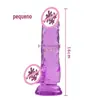 Dispositivo de Masturbação Feminina em Formato de Pênis, Dildo Transparente Sem Ovo, Brinquedos Sexuais Adultos Jj Venda Quente Atacado Alta Simulação