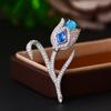 Broche de Tulipán de Estilo Coreano Moderno y Exquisito, Corsage Elegante de Lujo Ligero de Alta Gama, Pin de Diseño Elegante Ropa al por Mayor