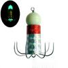 GEYAFISHING barco de pesca em alto mar pesca de costa cor pérola luminosa brilhante aço inoxidável banhado oito garras oito com oito anzol polvo
