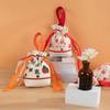 Bolsa de Lona Venta al Mayoreo Bolsa para Joyería Dulces Bolsa de Regalo Cordón de Lona Bolsillo con Cordón Estampado de Logotipo Almacenamiento de Joyería