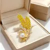 Broche de Tulipán de Zirconia de Alta Gama Xiliang Feizi Corsage de Tulipán Colorido Estilo Coreano Pin de Regalo Elegante Venta al por Mayor