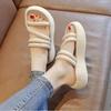 Pantuflas Populares de Exportación Transfronteriza Verano 2025 Uso Exterior Sandalias Estilo Extranjero Sandalias de Plataforma Super Hada Zapatos de Playa para Mujer