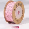 Estilo tibetano hilo de algodón frotado a mano Wengwan hilo Semilla de Bodhi Luna Estrella Semilla de Fruta de la Pasión Cuerda para ensartar cuentas budistas Cuerda para enrollar borlas Cuerda para tejer