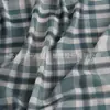 Chifón de Seda Simulada 75D Serie Cuadros Primavera y Verano Delgado Camisa de Vestir Tela Protectora Solar