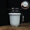 Vaso de Porcelana Branca Rachada para Suculentas Tamanho Polegar, Vaso de Flores Mini Cerâmica de Argila Roxa para Mesa de Escritório, Atacado do Fabricante