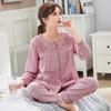 Pijamas Personalizados para Mujer Primavera y Otoño Manga Larga Lycra Algodón Puro Alta Calidad Talla Grande Delgado Nuevo Set de Ropa para el Hogar 2025