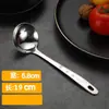 Cuchara Coladora para Hot Pot Acero Inoxidable 304 Cuchara para Sopa Tamaño Pequeño Juego para el Hogar para Servir Sopa y Gachas, Cuchara para Sopa Anti-Quemaduras con Mango Extendido