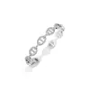 Pulseira Popular Transfronteiriça de Porco com Diamantes Microincrustados Interligados para Mulheres, Design Simples de Nicho, Pulseira de Alta Qualidade