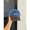 Gorra de Béisbol de Mezclilla Patchwork con Estampado de Leopardo Estilo Retro Americano para Mujer, Estilo Nuevo, Circunferencia de Cabeza Grande, Ala Ancha, Adelgazante, Gorra Versátil Tipo Pico de Pato
