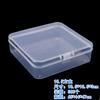 Caja de Plástico Cuadrada con Tapa Piezas Accesorios Caja de Almacenamiento de Escritorio Botón Joyería Punto Diamante Perla Embalaje Caja de Exhibición