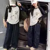 Ropa de Otoño para Niñas Capa Base 2026 Nuevo Estilo Color Bloque Celebridad de Internet Mangas Raglán Sudadera Suelta Niños Medianos y Grandes Moderna