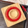 Cuentas de raíz de Bodhi florales rosas, materiales para abalorios para pulseras hechas a mano DIY, accesorios de joyería, cuentas sueltas, separadores, venta al por mayor