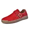 Zapatos de Moda Versátiles Transfronterizos Tallas Grandes para Mujer Mocasines Cómodos Nuevos Ligeros de Caña Baja Cosidos Zapatos Planos