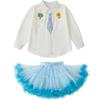 Disfraces de porristas para niños, Lindas faldas de gasa para coro de jardín de infantes, Disfraces de ceremonia de apertura de reunión deportiva de estudiantes de primaria de otoño