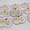 Pingente de Maçã Fofo Cartão Personalizável Rosa Formato Especial Roupas de Menina Brinquedo Etiqueta para Pendurar Cartão para Pendurar Espessado