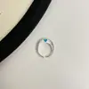 Anillo texturizado de plata de ley S925 para mujer, diseño abierto ajustable, estilo de nicho de alta gama, anillo versátil de lujo ligero para el dedo índice, nuevo