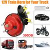 Bocina de tren transfronteriza de 300 dB, bocina de caracol eléctrica de 12 V, bocina de aire para motocicletas y automóviles.