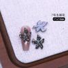 Joyería para Uñas de Resina de Cristal de Hielo Suave Tallado Casual y Elegante, Flor de Cinco Pétalos, Popular, Accesorios para Uñas de Lirio Transparentes como Hielo
