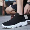 Zapatos de Hombre Deportivos Zapatos de Moda para Pareja Zapatos Lazy Slip-on de Malla Tejida con Mosca Zapatos Casuales de Caña Alta