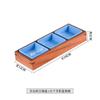 Plato de vajilla Jiugongge de madera de bambú creativo, plato de rejilla para plato de restaurante de olla caliente, bandeja, plato para barbacoa, fuente, caja de madera