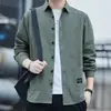 Camisas para Hombre, Camisas de Manga Larga, Tops Holgados Casuales, Chaquetas Estilo Primavera y Otoño, Camisas para Hombre, Estilo Hong Kong, Fibra de Poliéster, Transpirable