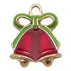 Conjunto de 30 Acessórios de Esmalte de Natal para DIY: Papai Noel, Boneco de Neve, Sino, Rena, Pingentes de Pulseira, Chaveiros