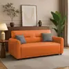 Sofá de cuero resistente a los arañazos de gato para salas de estar pequeñas, apartamentos de alquiler, tiendas de ropa, apartamentos modernos, sofá de línea recta simple, venta al por mayor