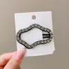 Presilhas de cabelo com strass brilhante para mulheres, novo estilo de alta qualidade 2026, para franja e cabelo lateral, presilhas com borda lisa, acessórios de cabelo