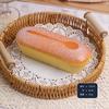 Material PU molhado macio de recuperação lenta simulação pão comida adereços amassar modelo de descompressão descompressão croissant pão torcido