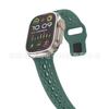 Adequado para Série 9/10/Ultra2 da Apple Pulseira de Silicone com Fivela Reversa de Malha Pulseira Esportiva Apple para iWatch