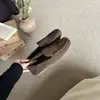 Zapatos Planos Casuales para Exteriores, Mocasines Slip-On de Punta Cuadrada, Estilo Nuevo Primavera 2026, Suela Suave Mate, para Mujer
