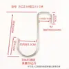 Tienda de ropa gancho de tubo cuadrado redondo de acero inoxidable 304 gancho en forma de S gancho para colgar detrás de la puerta perchero curva de 90 grados Leidezhu