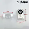 Suporte de Cabeça LED Dobrável com Fio T8 2.1m 0.6m Transparente Cristal Reversível Suporte para Lâmpada Base de Lâmpada
