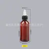 20 30 50 100ml Botella Marrón para Gel Botella con Gotero Exprimidor Botella Dispensadora de Tinte Botella de Plástico para Mascotas Botella con Boca Puntiaguda Mascota
