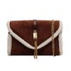 Este ano, a bolsa pequena popular feminina outono e inverno combinando 2023, nova bolsa mensageiro com corrente retrô fosca, pequena bolsa quadrada peluda