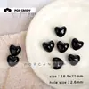 Cuentas Acrílicas de Color Natural en Forma de Corazón con Agujero Recto para Cadenas de Teléfono y Llaveros DIY, Cuentas Sueltas que No se Desvanecen