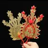 Quemador de Incienso de Cobre Dorado Flor Dorada Atrae Fortuna Decoración de Altar para el Hogar Arreglo Floral Flor Dorada para Adorar a Guanyin y al Dios de la Riqueza, Adorno de Flor Divina