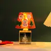 Luz de Noche de Cristal Navideña DIY Lámpara de Atmósfera Creativa Kit de Materiales para Juguete Infantil Recuerdos y Decoraciones para Fiestas Navideñas