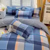 Conjunto de Roupa de Cama Classe A, Conjunto de Quatro Peças em Sarja, Capa de Edredom Espessa, Lençol de Cama, Novo Modelo 2025, Conjunto de Três Peças para Dormitório de Estudante 4