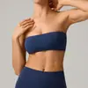 Sujetador Deportivo Todo en Uno con Sensación de Segunda Piel para Mujer, Anti-Exposición, Secado Rápido, Transpirable, para Correr, Fitness, Top Tubo Sexy, Ropa de Yoga a Prueba de Impactos