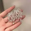 Brincos de Clipe de Pérola Fogos de Artifício Elegantes e Sofisticados, Sem Furo, Brincos Únicos e Estilosos, Versáteis para o Dia a Dia, Acessórios de Orelha