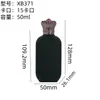 Botella de Perfume Afelpada, Botella de Vidrio Transparente con Atomizador, Botella Recargable de Perfume de 50 ml en Stock, Tapa de Perfume de Aleación de Zinc, Botella Vacía